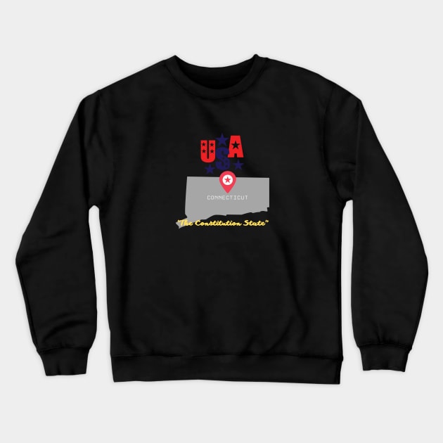 Connecticut Crewneck Sweatshirt by akukkel